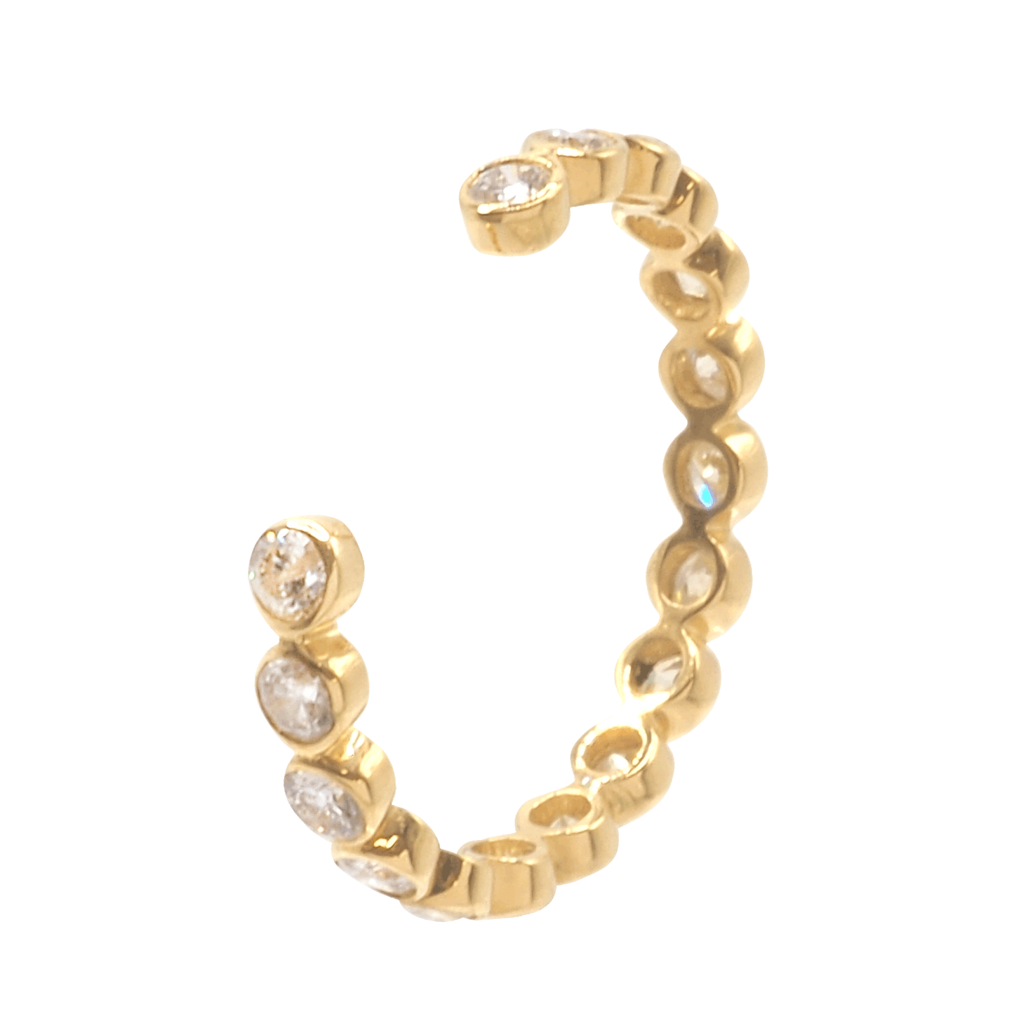 Diamond Circle Ear Cuff