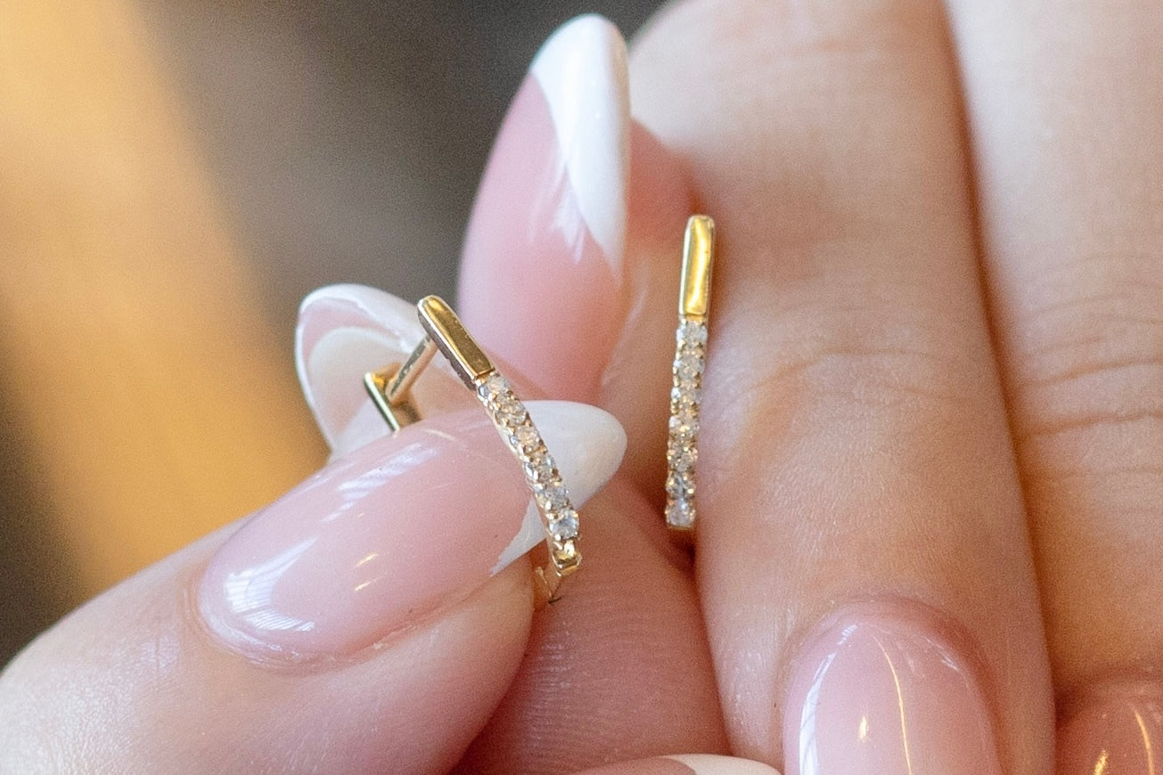 【先行販売】黒田真友香 Diamond Hoop Earring K18YG