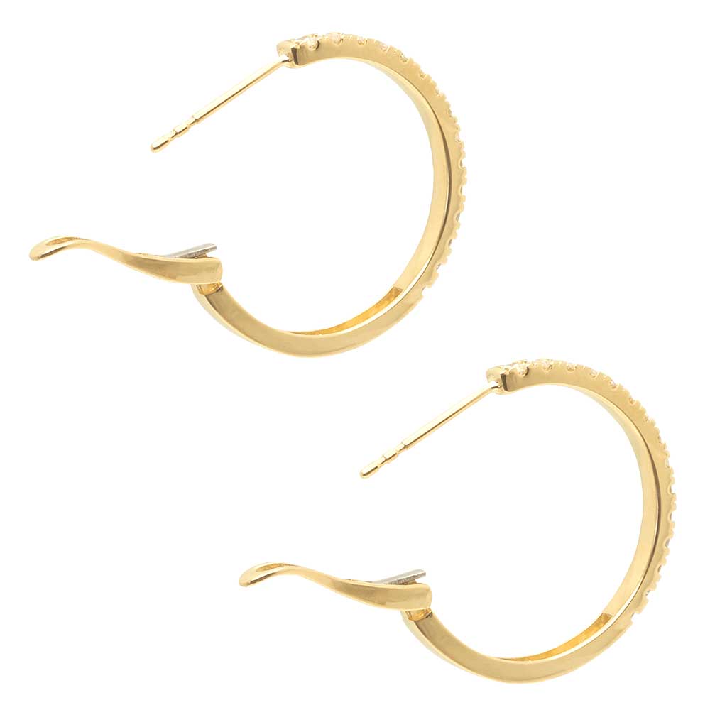 Diamond Hoop Earring