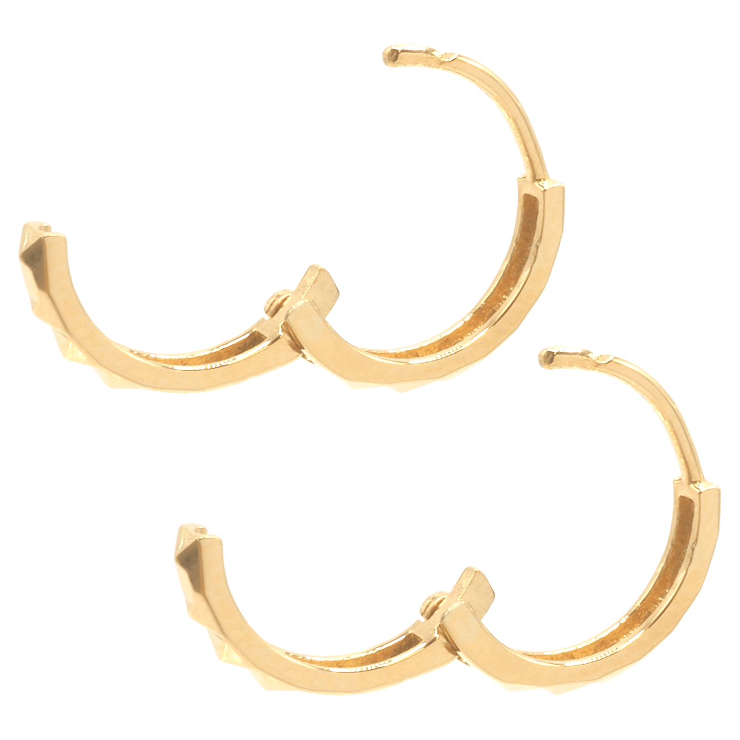 Bullion Hoop Cut Earring