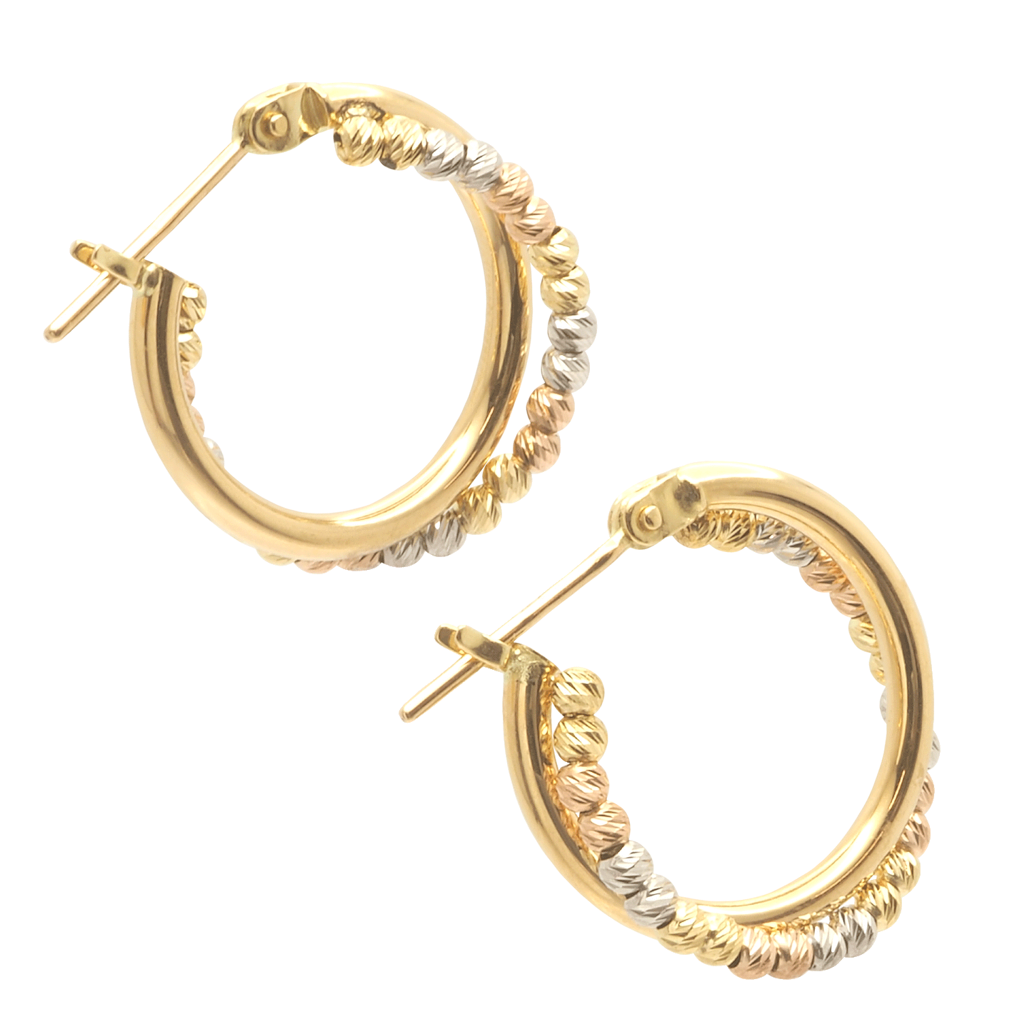 Mirror ball Hoop Earring