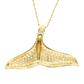 Whale Tail Diamond Pendant