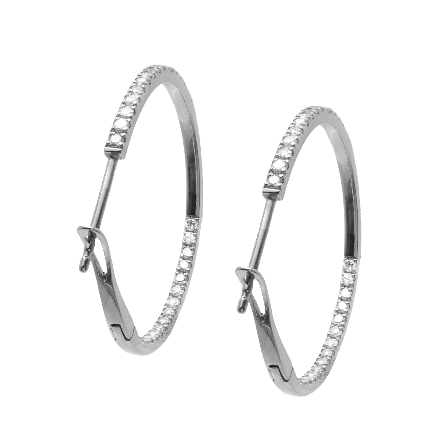 Diamond Hoop Earring