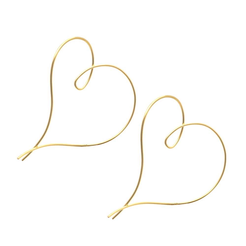 Open Heart Earring