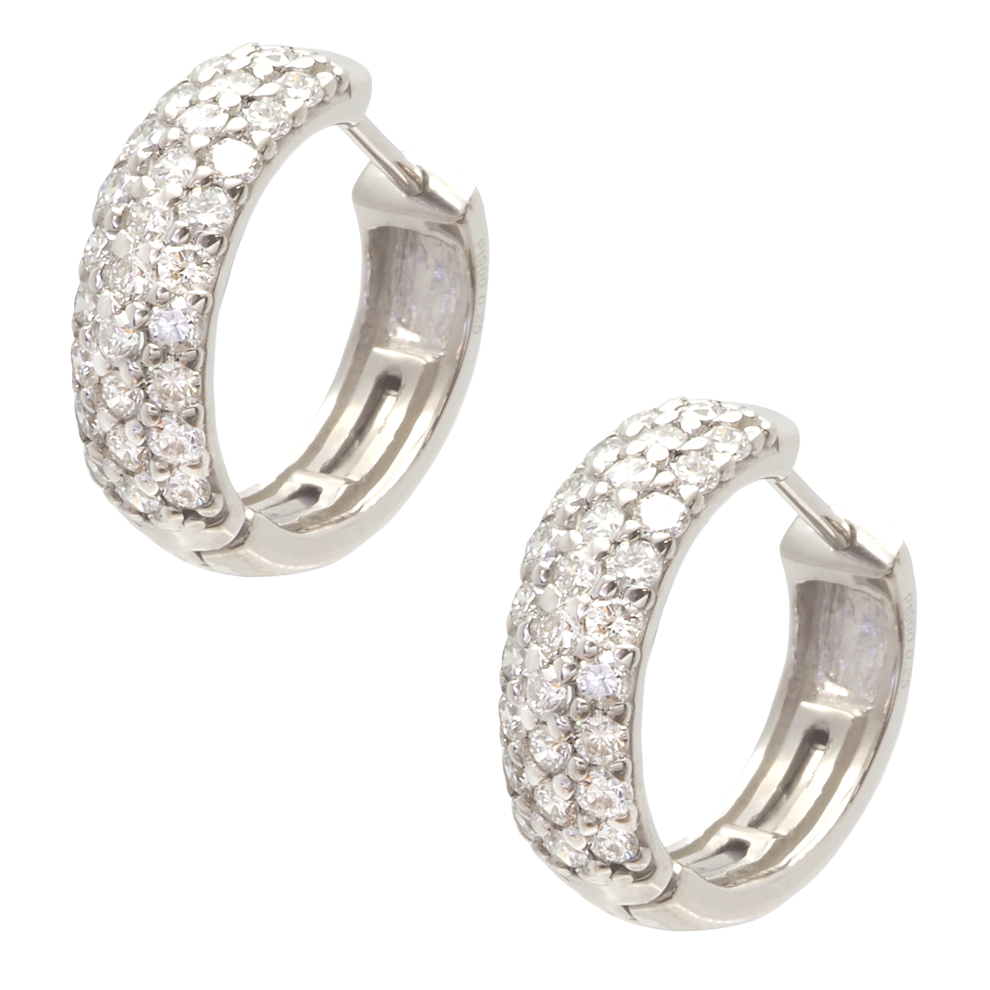 Diamond Pave Hoop Earring