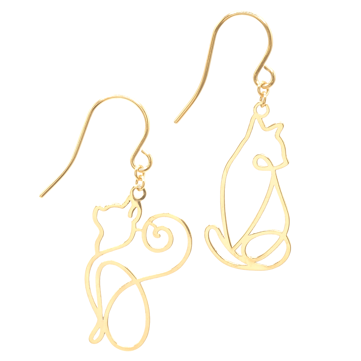 Bullion Cat Earring