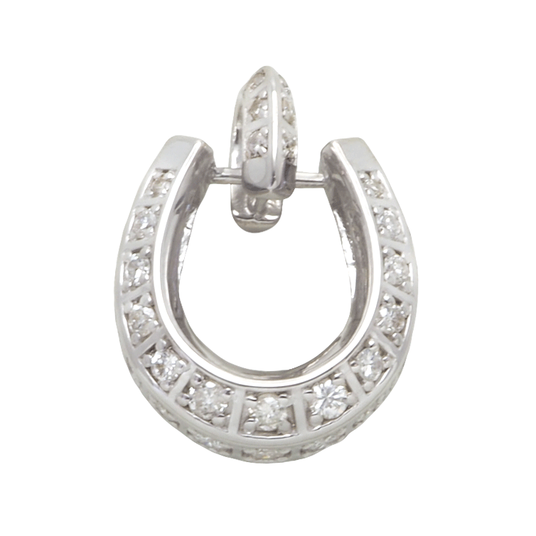 Diamond Horseshoe Pendant