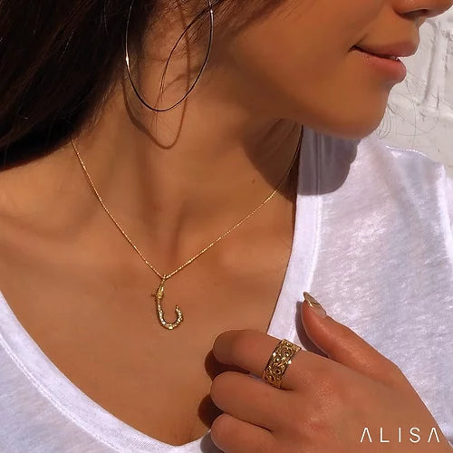 Fish Hook Diamond Pendant (S)