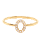 Diamond Number Ring