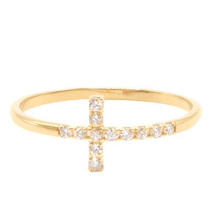 Diamond Cross Ring