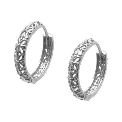 Flower Hoop Earring