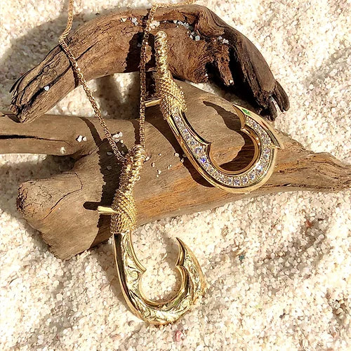 Diamond fish 2025 hook pendant