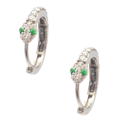 Diamond Snake Earring