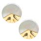 White Shell/Onyx Earring