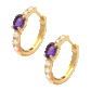 Gemstone Hoop Earring