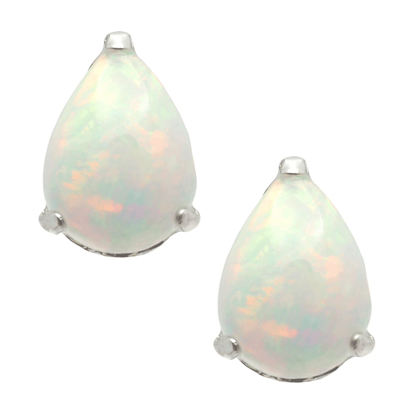 5×7 Pear Shape Opal Earring