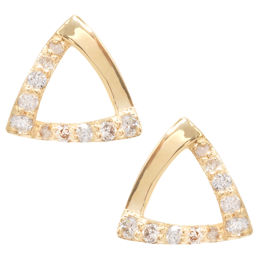 Diamond Triangle Earring